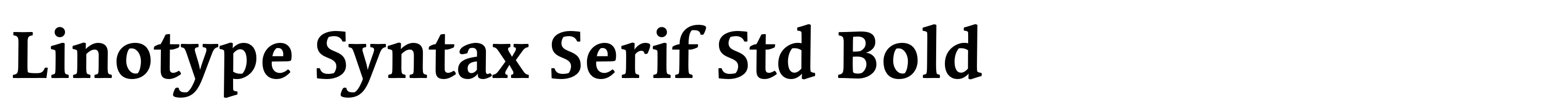 Linotype Syntax Serif Std Bold
